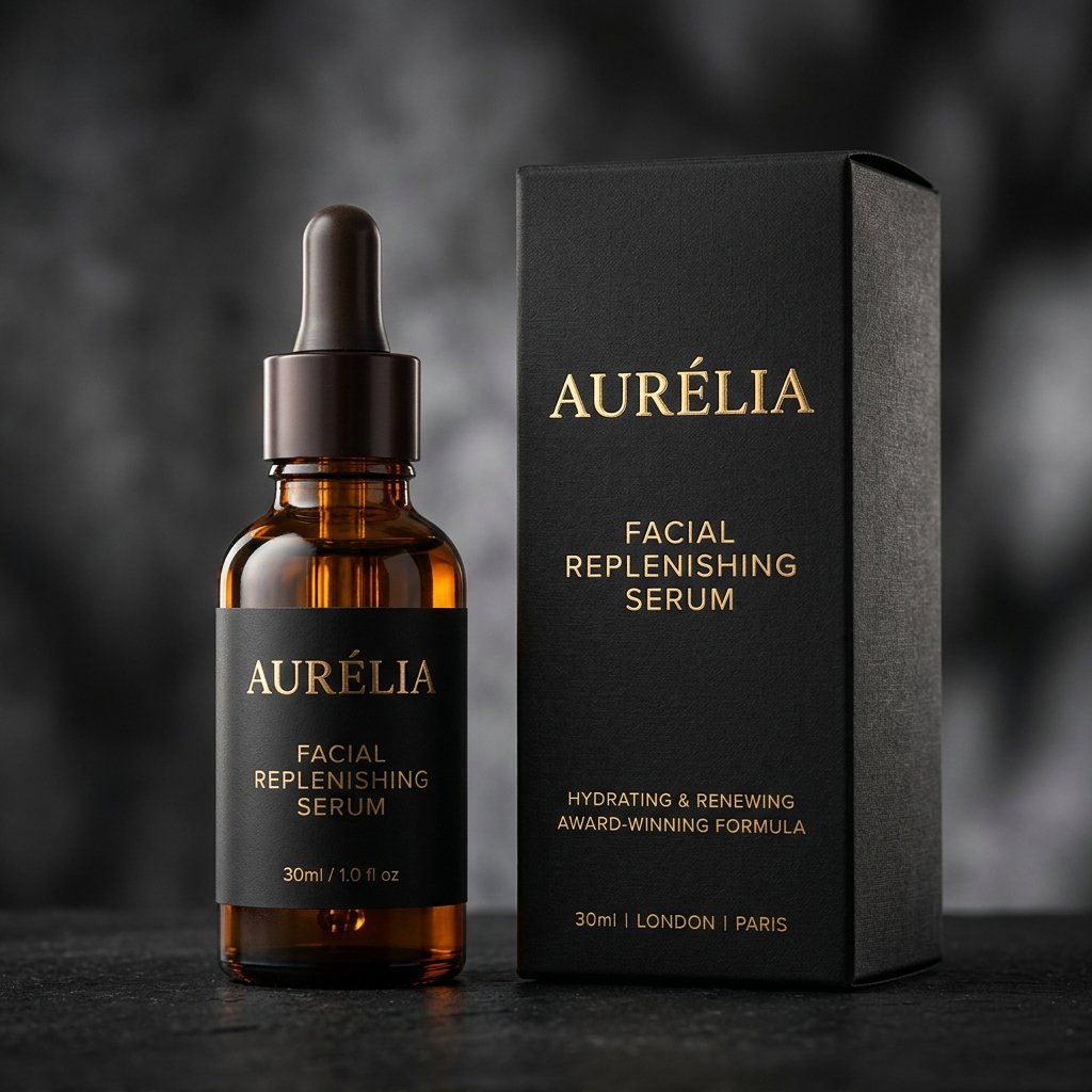 Aurelia Skincare — Dropper Bottle & Box