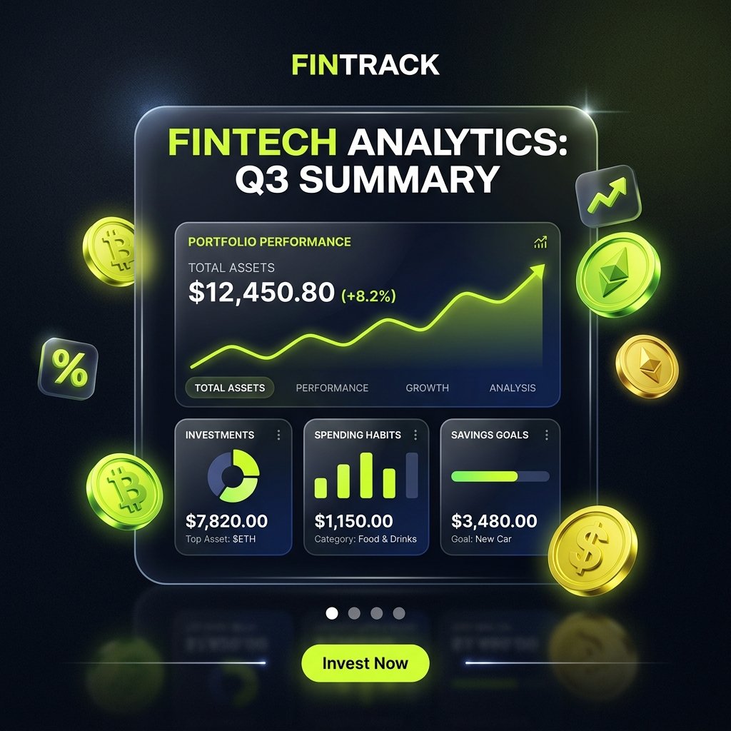 FinTrack — Fintech Analytics Carousel